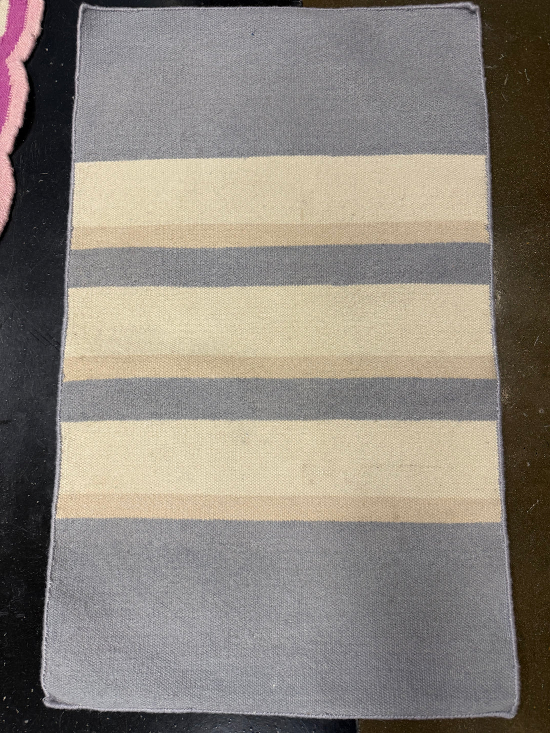 Striped Pink & Blue Flatweave 2x3 - Warehouse Sale