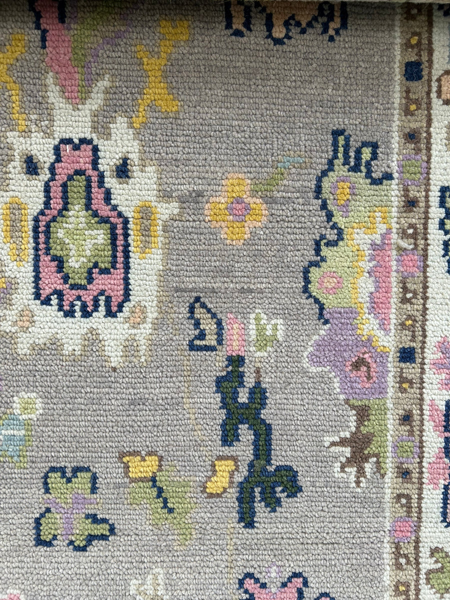 Custom Colorway Modern Oushak Runner 3x9 - Warehouse Sale