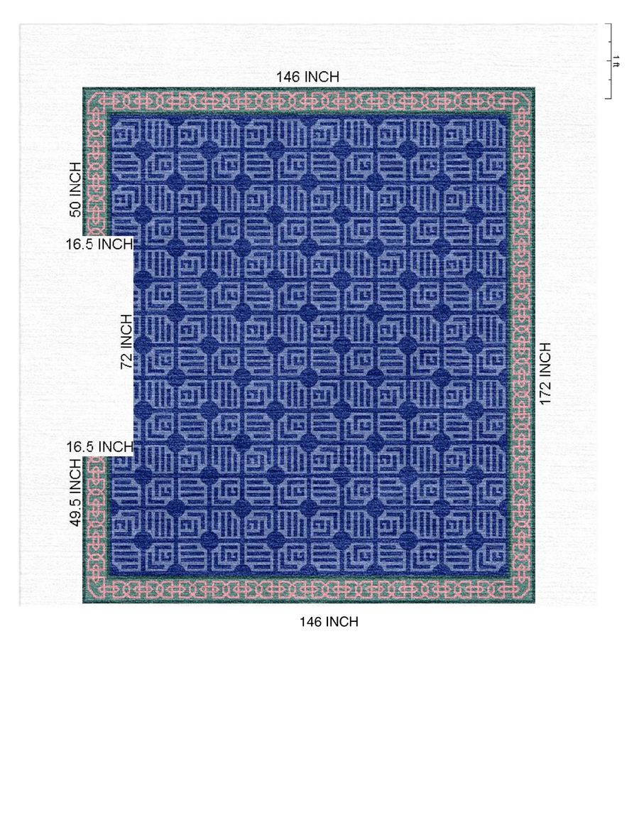 Chain Reaction 12'2" x 14'4" with Custom Cutout - Warehouse Sale